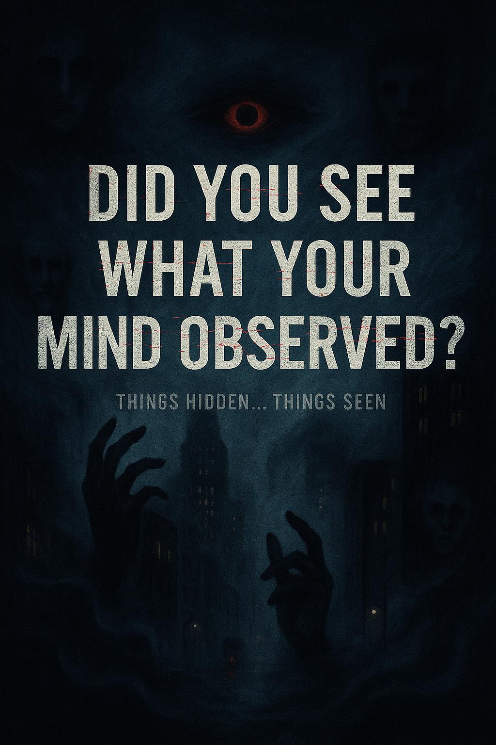 DID YOU SEE WHAT YOUR MIND OBSERVED?